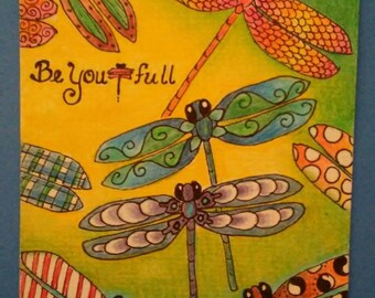 Be You t full 5x7 printed greeting card