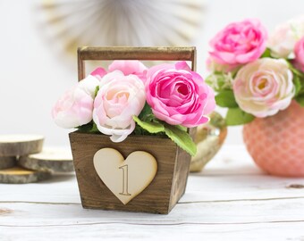 Wooden Table Number Wedding Centerpiece Rustic Wedding Table Number Rustic Bridal Shower Decor Centerpiece Woodland wedding decor