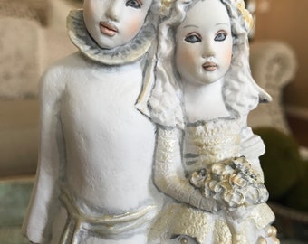 Helen Kish Love & Kishes Wedding Cake Topper Renaissance Faire Figurine New Bride Groom TYCAALAK