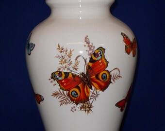 Butterfly Ceramic jar with lid,urn, Jar with lid,large urn, large jar, art pottery, handmade