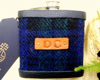 Monogrammed Hip Flask With Funnel In Gift Box By Jonny's Sister - Foto 3