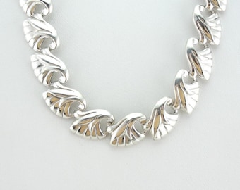 Vintage Sterling Silver Necklace By Jewelart EPNCK7