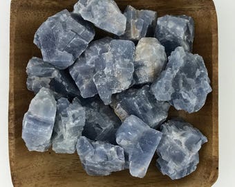 Blue Calcite Large - Raw Blue Calcite - Natural - Rough - Throat Chakra - 5th Chakra - Reiki - Energy Healing