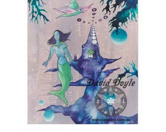 Orbs of Aqua .. Limited Edition Archival Print