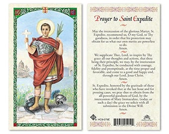 Prayer To ST Expedite Laminated PRAYER CARDS - One Prayer Card