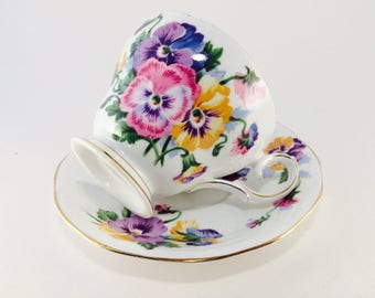 Cup and Saucer, Spring Melody, Queen Anne