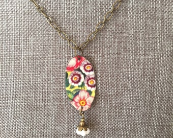 Tin Jewerly Necklace "Abundant" Tin for the Ten Year Tenth Wedding Anniversary