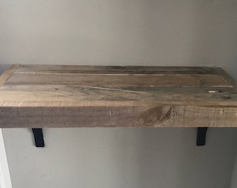 12" Reclaimed wood shelves
