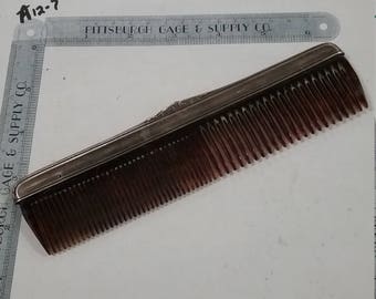 Vintage used Sterling Silver comb