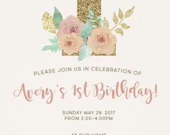 Enchanted Floral Invitation