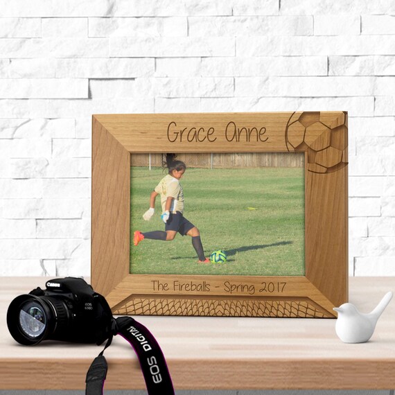 Personalized Digital Picture Frame Images Origami Instructions Soccer Frame Personalized Photo Coach