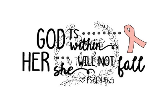 Download Cancer Ribbon Psalm 46 God is within her She will not fail SVG