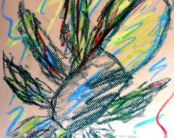 Original pastel sketch from Artisan - Is Pot Better Than Prozac?