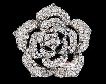 Rhinestone Brooch Pin - Flatback Embellishment - Rhinestone Crystal Brooch - Wedding Rhinestone Brooch Jewelry Supply RD207