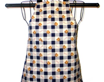 Childs Apron Ages 2 to 4 Honey Bears Reversible Adjustable Kids