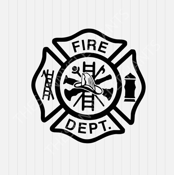 Download Maltese Cross SVG Fire Dept logo Firemen svg dxf eps