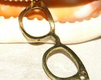 Pendant connector bezel brass pendant size: 7.5 x 2.5 cm
