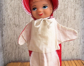 Red Riding Hood Hand Puppet Fairy Tale Glove Little Redriding Hood
