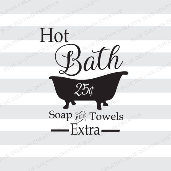 Download Hot Bath SVG png pdf jpg ai dxf Cut file Cricut cutting