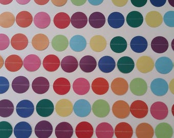 Rainbow-Color Dot Garland