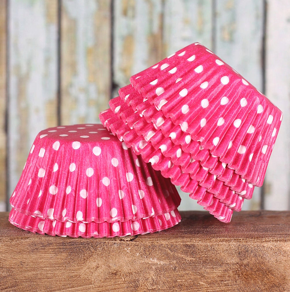 Pink Polka Dot Cupcake Liners Pink Polka Dot Baking Cups