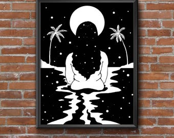 Palm Bay Miracle digital art // 8.5x11in // Open edition