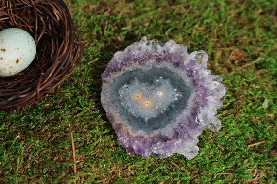 Amethyst Stalactite, Stalactite Slice, Crystal Flower, Amethyst Slice, Raw Amethyst, Druzy Stalactite, Agate Slice, DIY Jewelry, Wire Wrap
