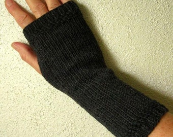 Fingerless Gloves / Arm warmersMerino, anthracite