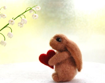 valentine bunny plush