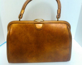 1950's Copper Colored Handbag