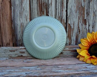 Genuine Fire King Jadeite Saucer A Mid-Century Jane Ray Variation