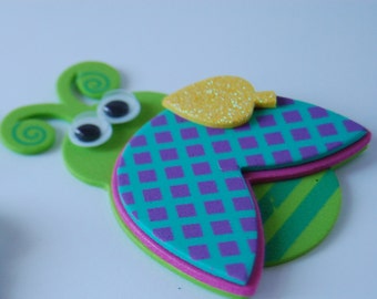 Espuma de Ladybug Craft Kit, imán artesanal, actividad fiesta, manualidades para niños