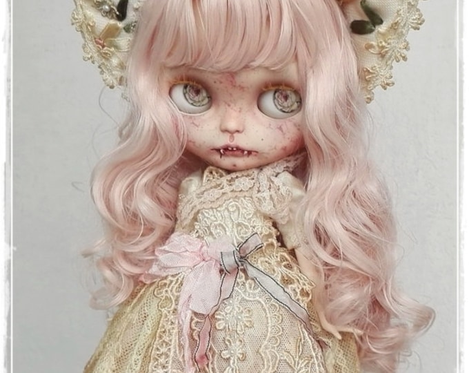 CASSIA Pale Vampire girl Blythe custom doll by Antique Shop Dolls
