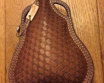 Leather flask - leather bottle