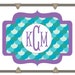 Mermaid Monogram Decal / Mermaid Decal / Monogram Decal / Vinyl Sticker/ Vinyl Decal / Monogram Sticker/ Camp Trunk Decal/ Personalized