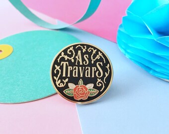 ADSOM Enamel Pin. A Darker Shade of Magic Enamel Pin. Shades of Magic Series. As Travars. Red London. Antari Enamel Pin. Bookish Enamel Pin