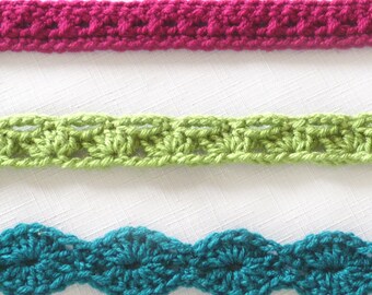 Accent Belts - PDF Crochet Pattern - Instant Download