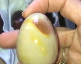 Dessert Sand Mookaite Jasper Goddess Yoni Egg (Size Large)