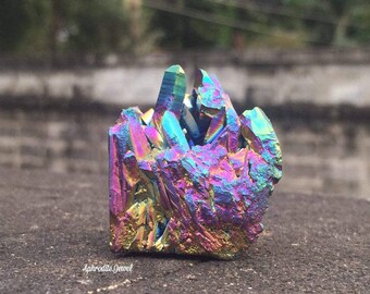 Rainbow Titanium Aura Crystal Quartz