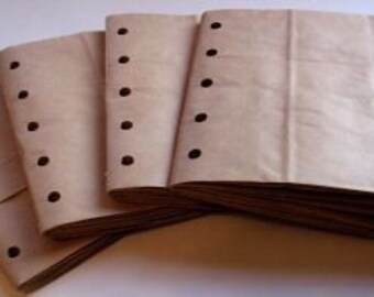 8x8 SEWN paper bag scrapbook albums/piecing 4 BROWN books