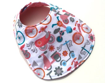 Reversible Baby Bib for Baby Girl