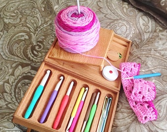 The Bedside Comfort Crochet Organizer / Workstation