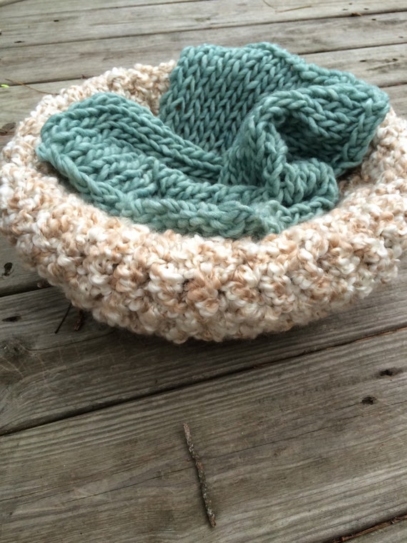 Items similar to Crochet baby basket, Crochet newborn photo prop