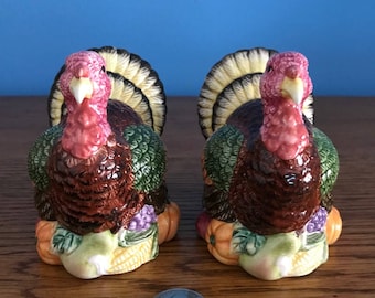 Vintage Turkey Salt and Pepper Shaker Set