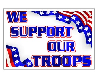 Star Wars Support Our Troops Poster Vintage Print