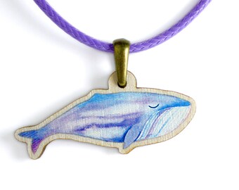 Kids Jewellery Necklace WOODEN ***WHALE***