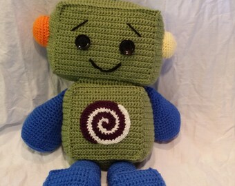 Happy Little Robot Crochet Pattern