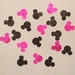 200 Minnie Mouse Confetti Glitter Confetti Minnie Mouse Birthday Confetti Minnie Mouse Baby Shower Confetti Minnie Mouse Decor Pink Black