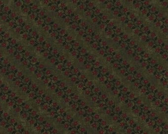 Moda Harvest Hill 9553 15 Mini Flower Vines On Green By The Yard