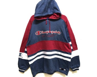 Vintage Champion Hoodie Embroidered